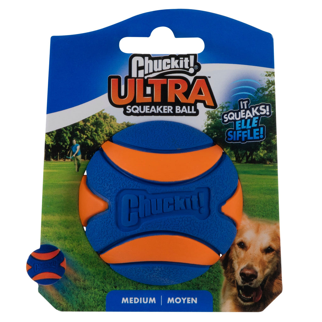 Chuckit Ultra Squeaker Ball Dog Toy - Medium (2.5" Diameter)
