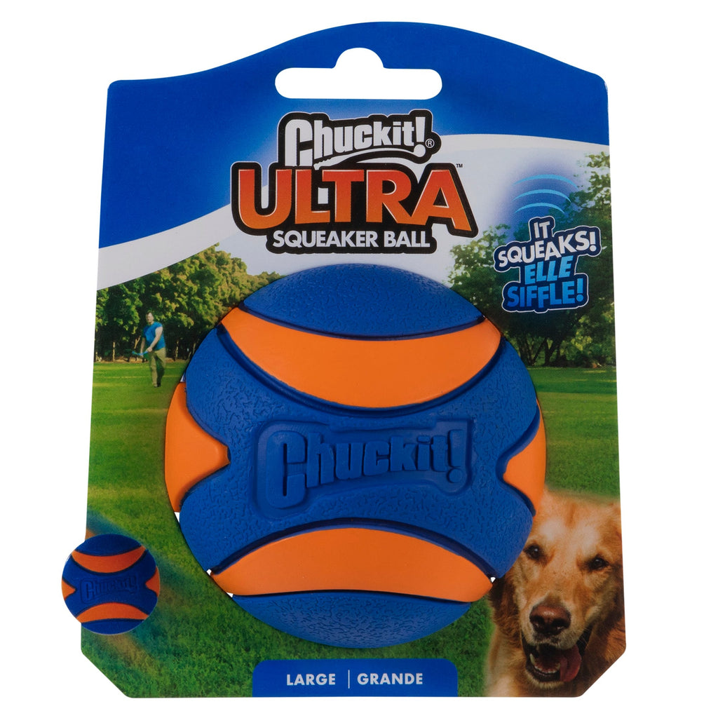 Chuckit Ultra Squeaker Ball Dog Toy - Large (3" Diameter)