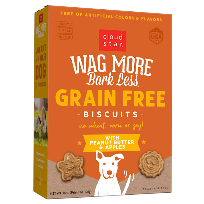 Cloud Star Wag More Bark Less Oven Baked Biscuits Grain-F...