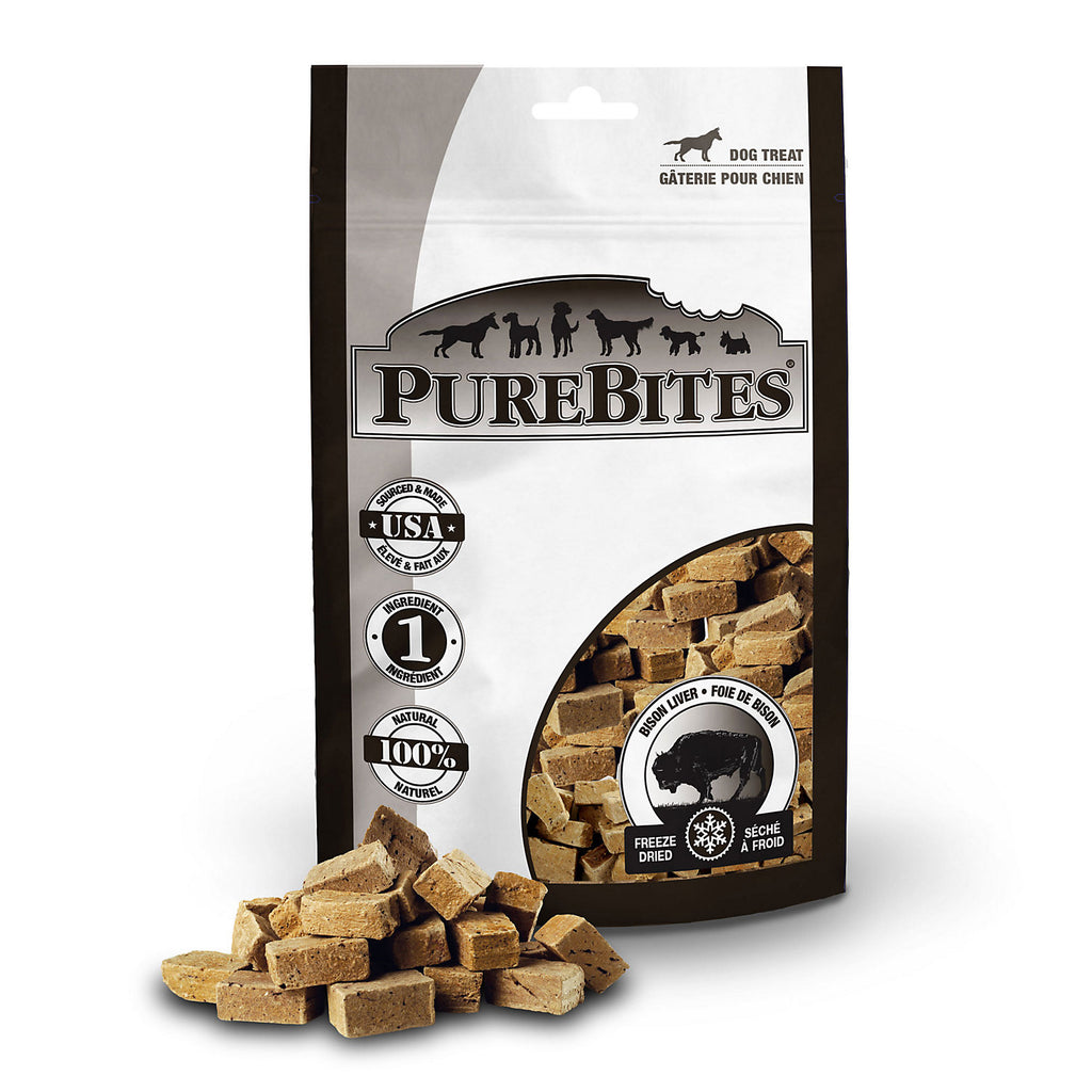 PureBites Bison Liver Dog Treats, 2.6-Ounce Multi-Colored