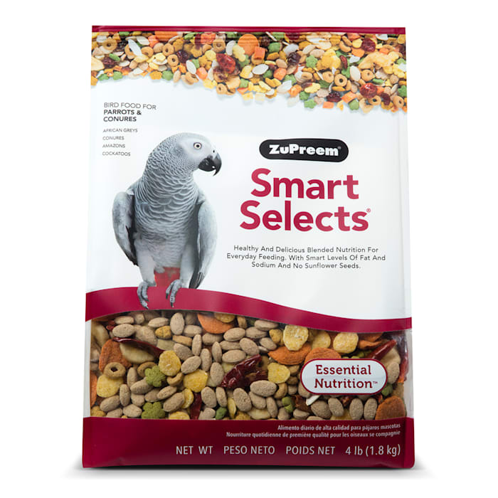 Zupreem Smart Selects Parrot & Conure Food Mixed Seed  4lb.