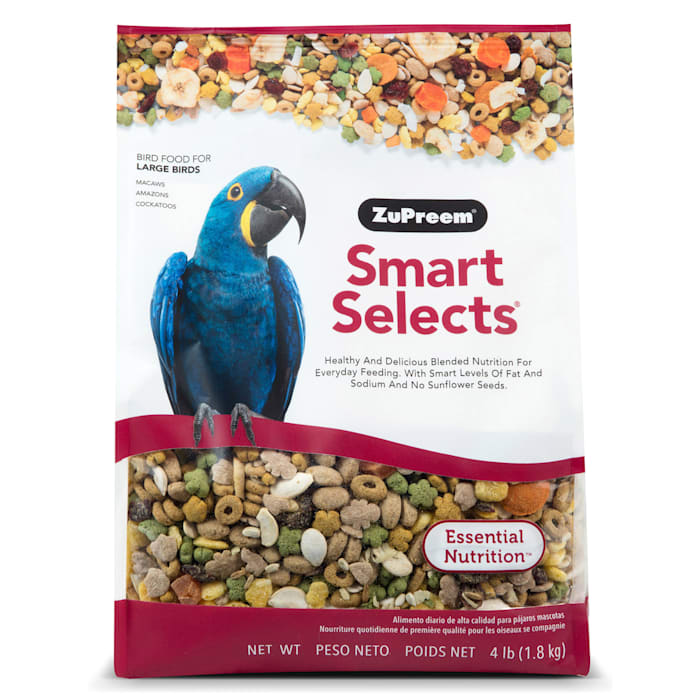 ZuPreem Smart Selects Macaw Bird Food Mix  4-lb Bag