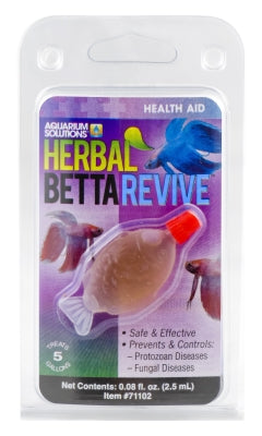 Hikari Betta Revive Herbal Treatment - 0.08 fl oz Aquarium Solution for Betta Fish Health