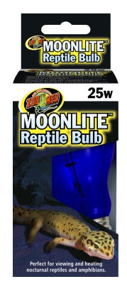 Zoo Med Moonlite Reptile Bulb - 25 Watt - Nighttime Heat & Viewing