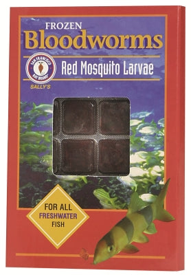 San Francisco Bay Frozen Bloodworm Cubes - 1.75oz (50g) - Fish Food