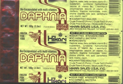 Hikari Bio-Pure Frozen Daphnia Fish Food - 3.5 oz (40 Cubes) Fry & Small Fish