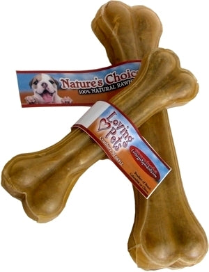 Nature s Choice Rawhide Pressed Bone 10 inch Natural Dog ...
