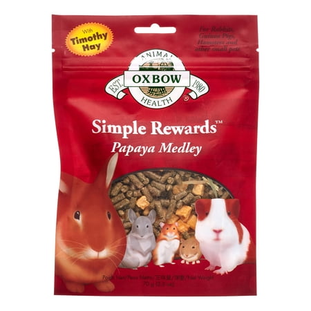 Oxbow Simple Rewards Small Animal Treats, Papaya Medley, ...
