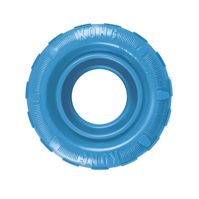 KONG Puppy Tires Dog Toy Pink/Blue  Medium/Large
