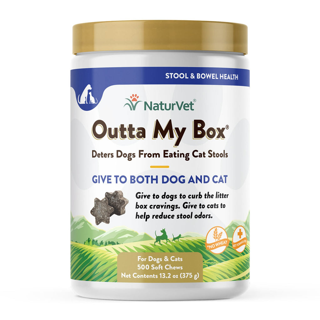 NaturVet Outta My Box Soft Chews - Dog & Cat Stool Deterrent - 500 Count