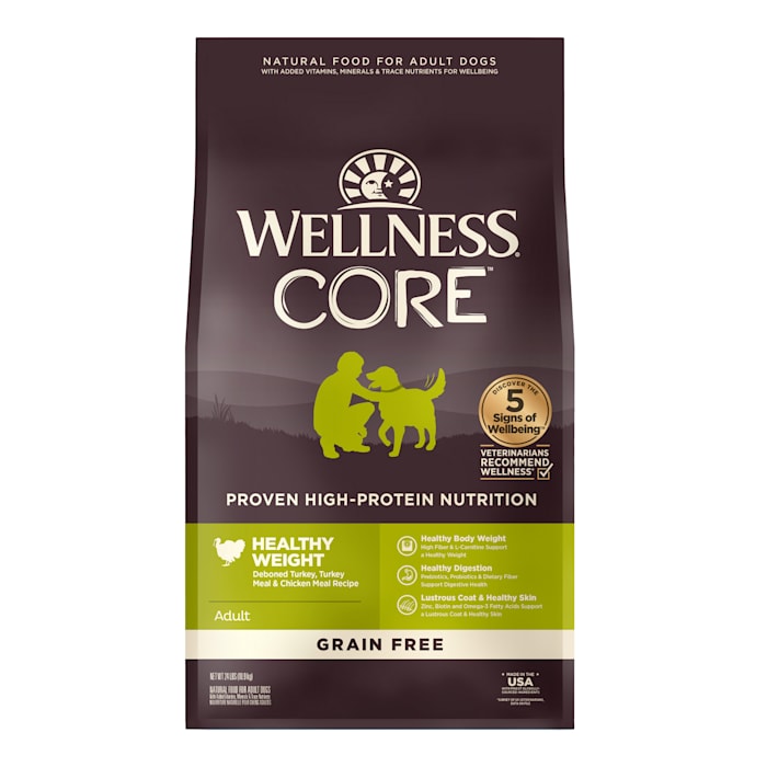 Wellness CORE Natural Grain Free Dry Dog Food  Reduced Fa...