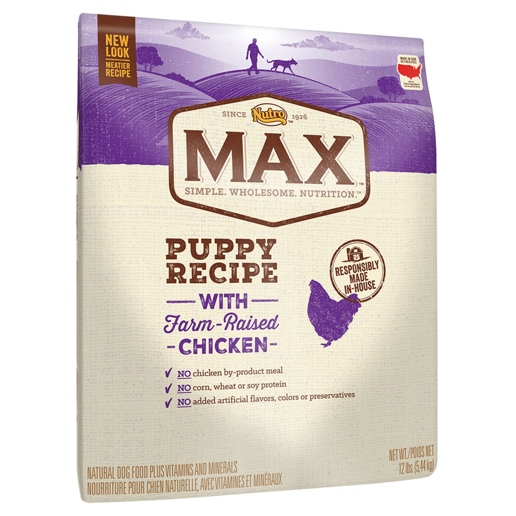 Nutro Max Puppy Recipe Dry Dog Food With Farm-Raised Chic...