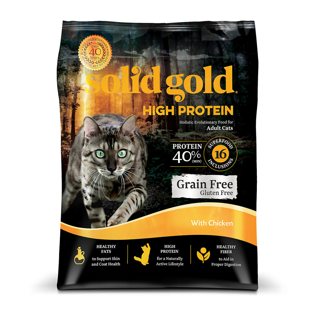 Solid Gold High Protein Grain and Gluten Free Dry Cat Foo...