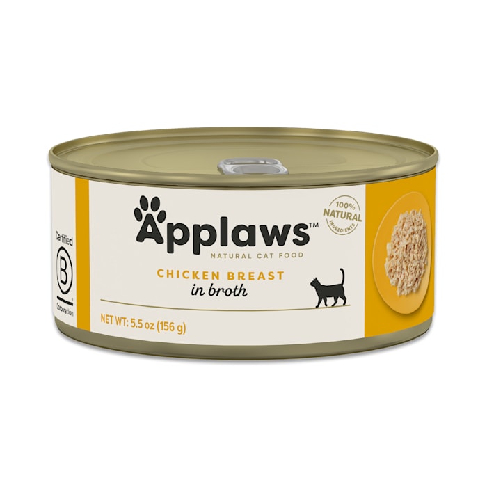 Applaws Natural Wet Cat Food - Chicken Breast in Broth, 5.5oz Can (24 Count) Limited Ingredient