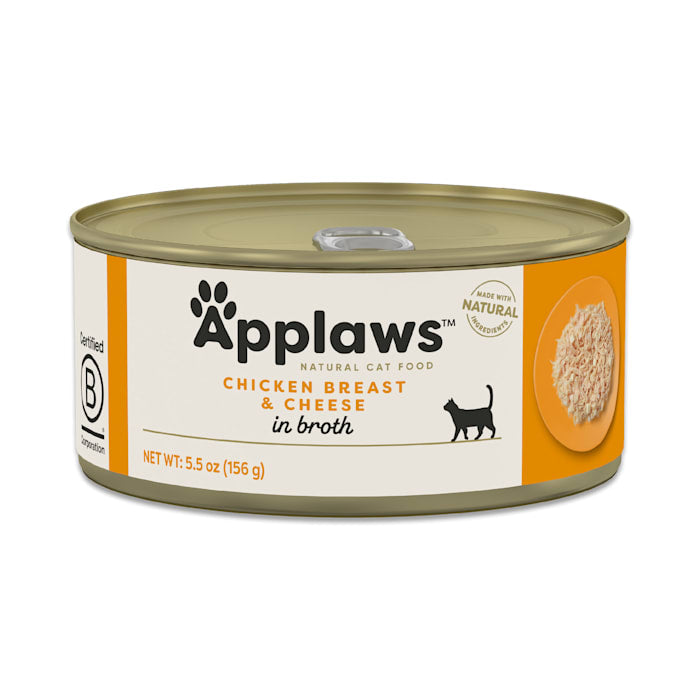 Applaws Cat Chicken Breast with Cheese - 5.5 oz Can - Natural Wet Food
