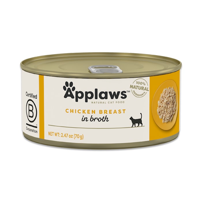 Applaws Chicken Breast in Broth Cat Food, 2.47 oz Can (Case of 24 Available) Natural Wet Food