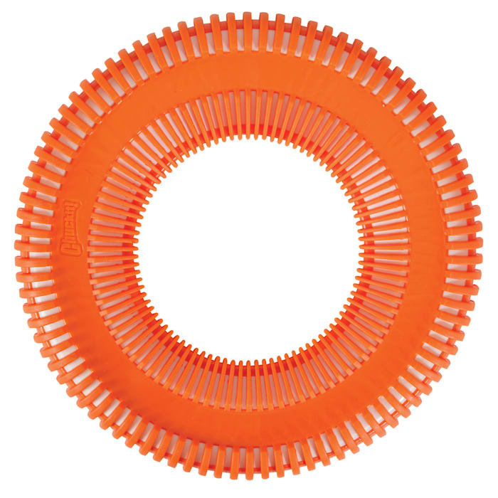 Chuckit! Rugged Flyer Disc Flying Interactive Rubber Dog ...