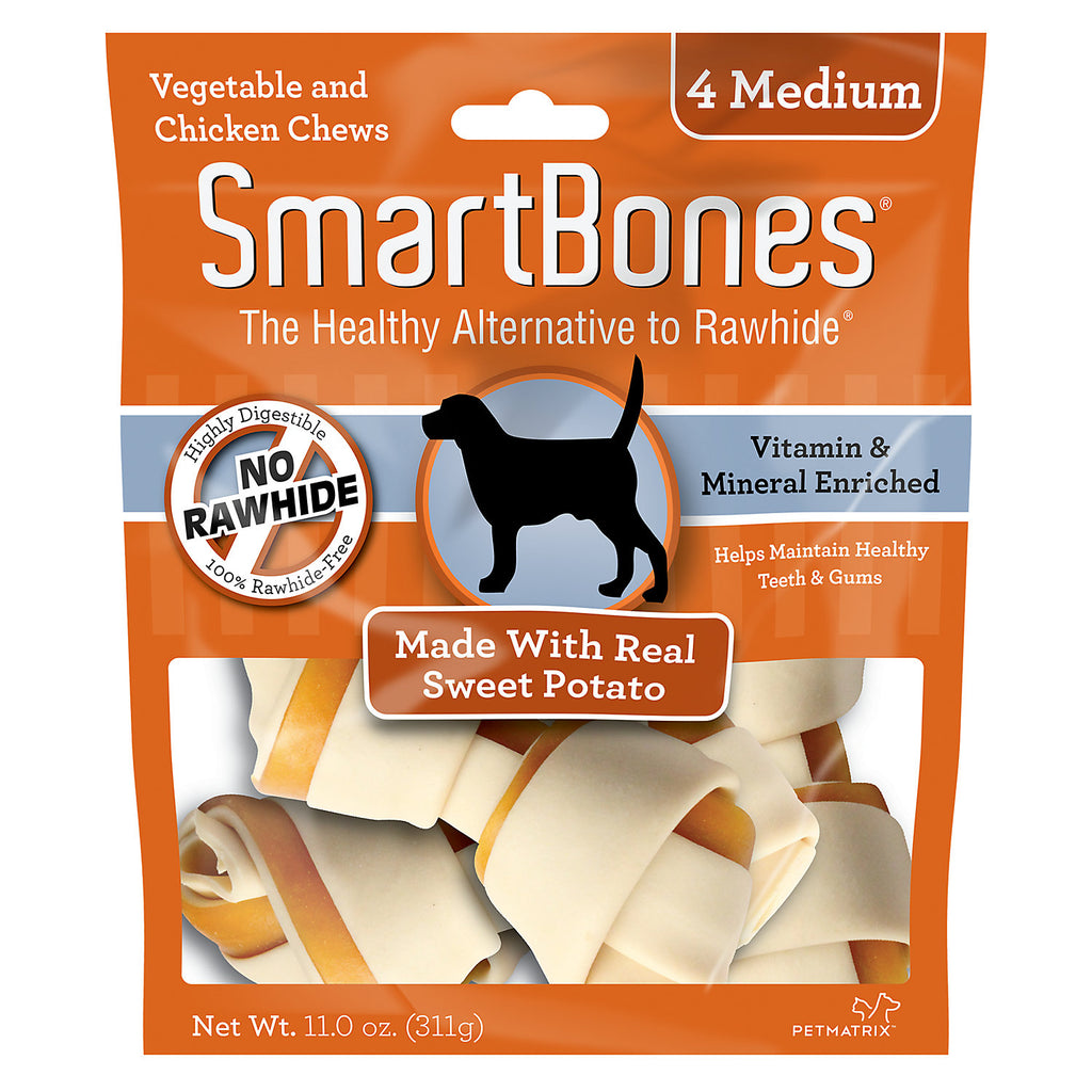 SmartBones Rawhide-Free Dog Bones  Sweet Potato Flavor  4...