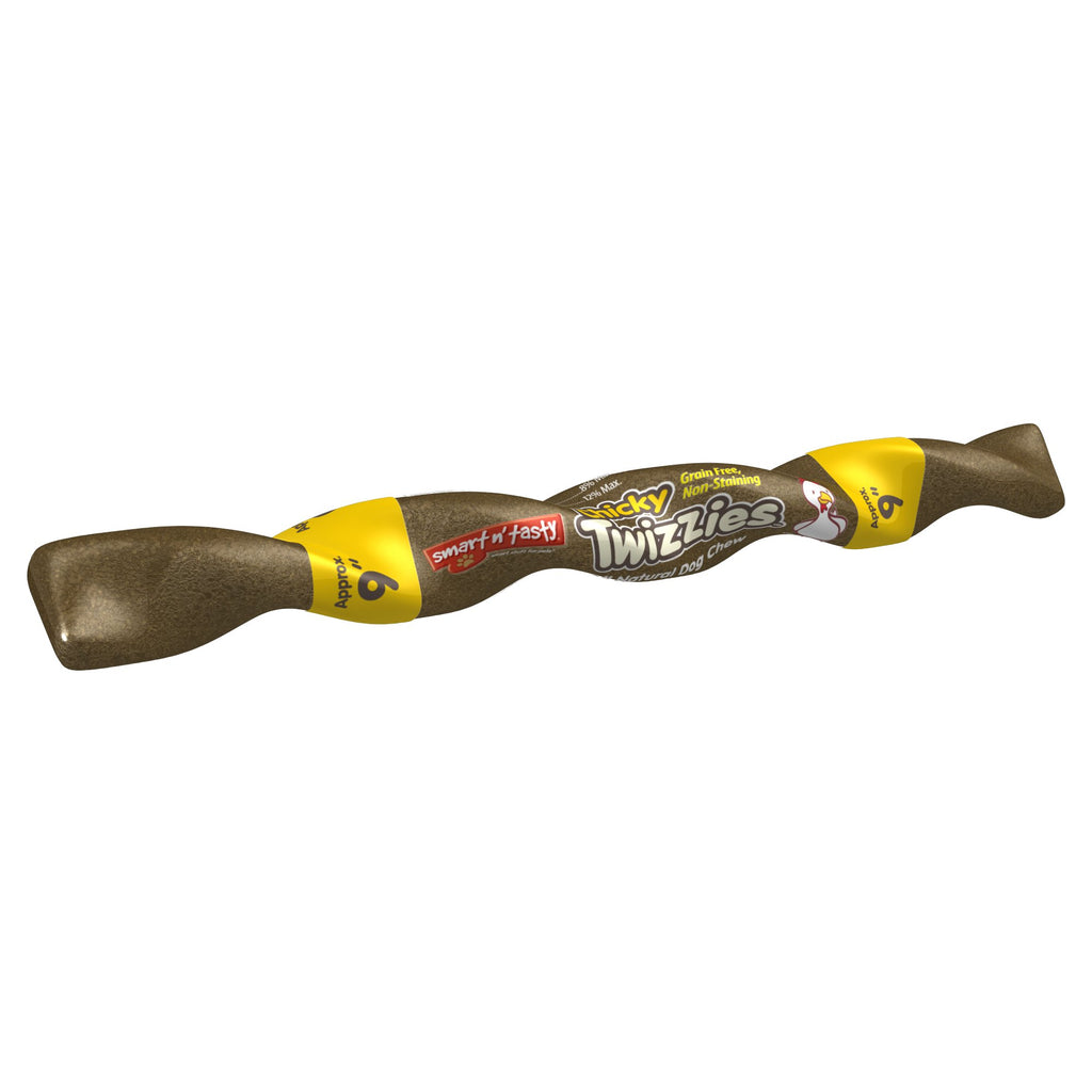 Emerald Pet Chicky Twizzies Dog Chew - Natural, Grain-Free Chicken Treat, 9 Inch