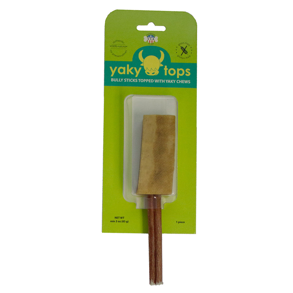 Himalayan yakySNACKS yakyTOPS Dog Treats, 3.5 oz - Cheese & Bully Stick