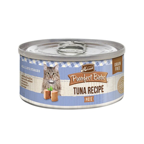 Merrick Purrfect Bistro Grain Free Tuna Pate Wet Cat Food, 5.5 oz Can