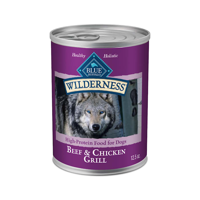 Blue Buffalo Wilderness Beef & Chicken Grill Grain-Free Adult Wet Dog Food, 12.5 oz