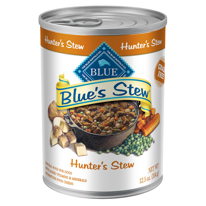 Blue Buffalo Blue's Stew Grain Free Hunter's Stew Adult Wet Dog Food, 12.5 oz Can