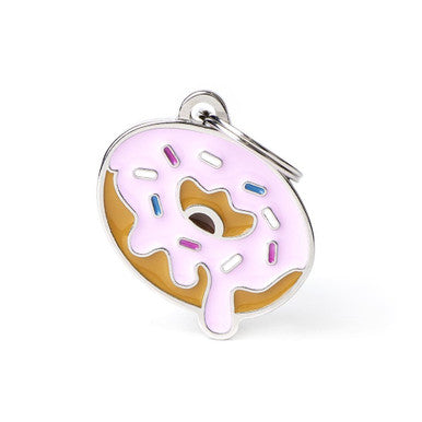 MyFamily Food Donut Pet ID Tag - Enamel Dog Tag