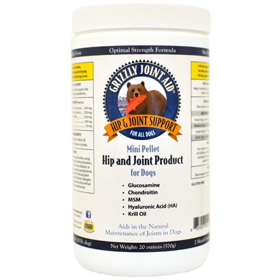 Grizzly Joint Aid Dog Mini Pellets - Hip & Joint Supplement - 20 oz
