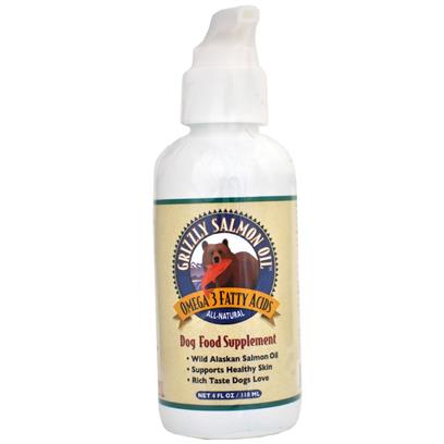 Grizzly Wild Alaskan Salmon Oil Dog & Cat Food Supplement Omega 3 - 64 oz