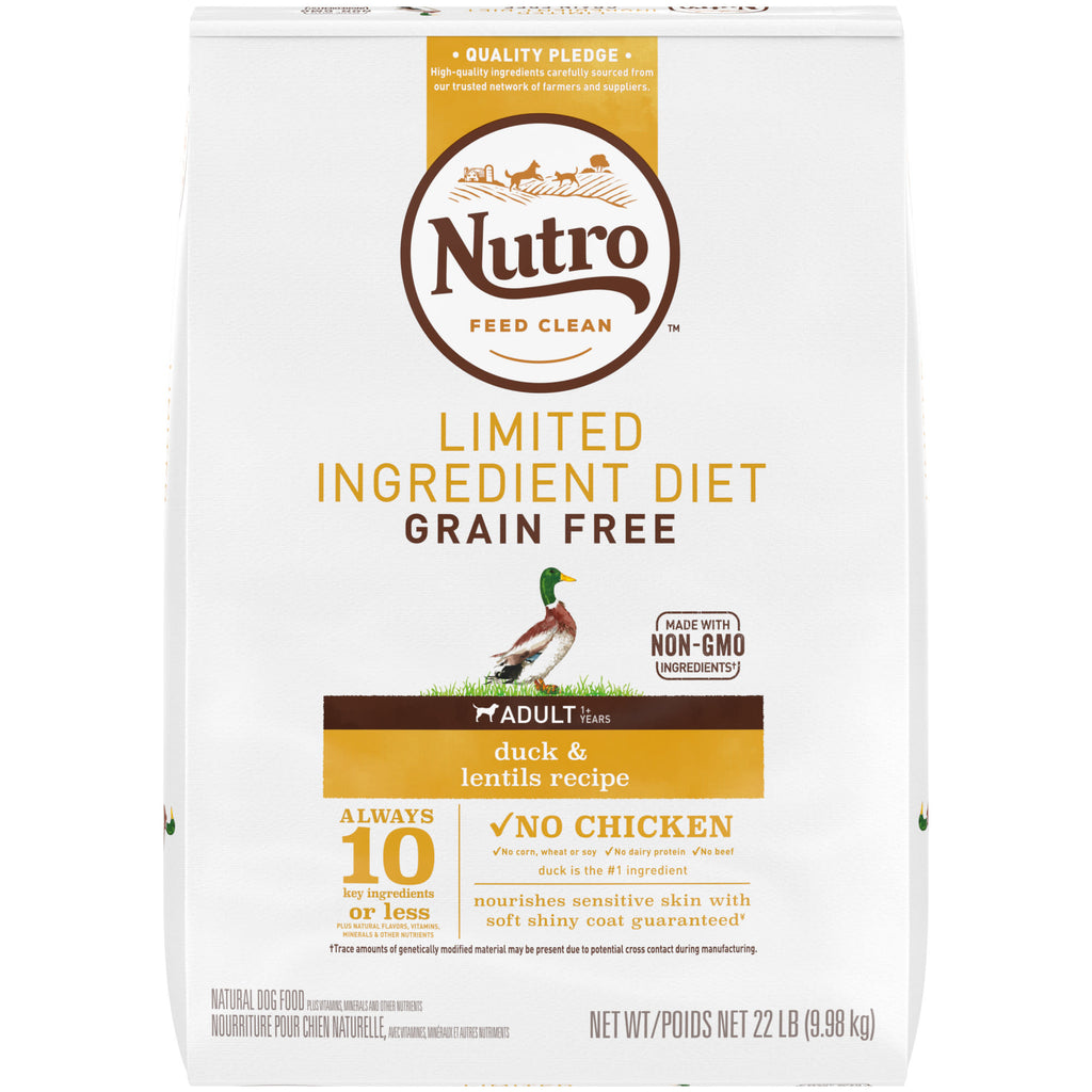 NUTRO Limited Ingredient Diet Adult Duck & Lentils Recipe...