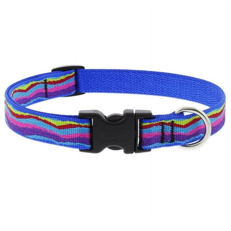 LupinePet Ripple Creek Dog Collar 3/4 Inch, Adjustable 13-22"