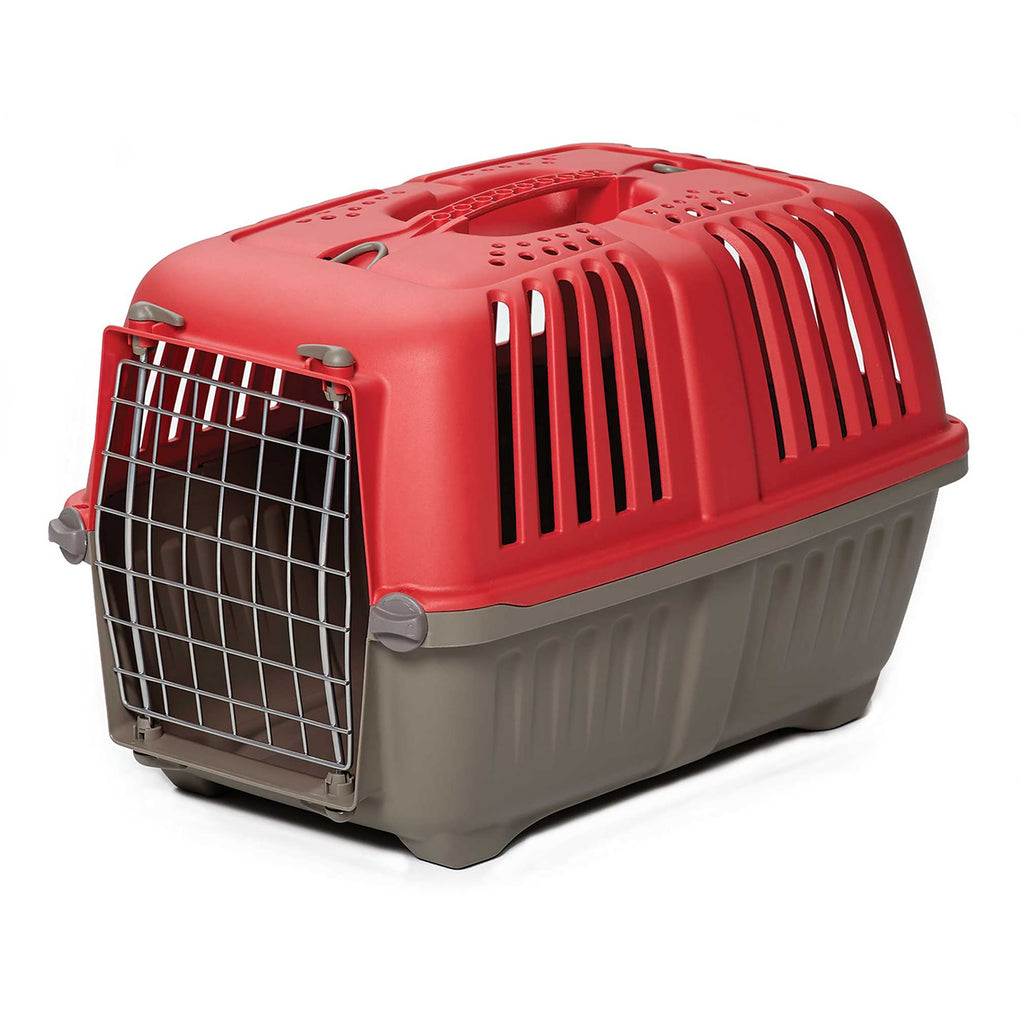 Midwest Spree 19-Inch Pet Carrier - Red - Hard Sided Travel Kennel for Small Dogs, Cats, and Small Animals