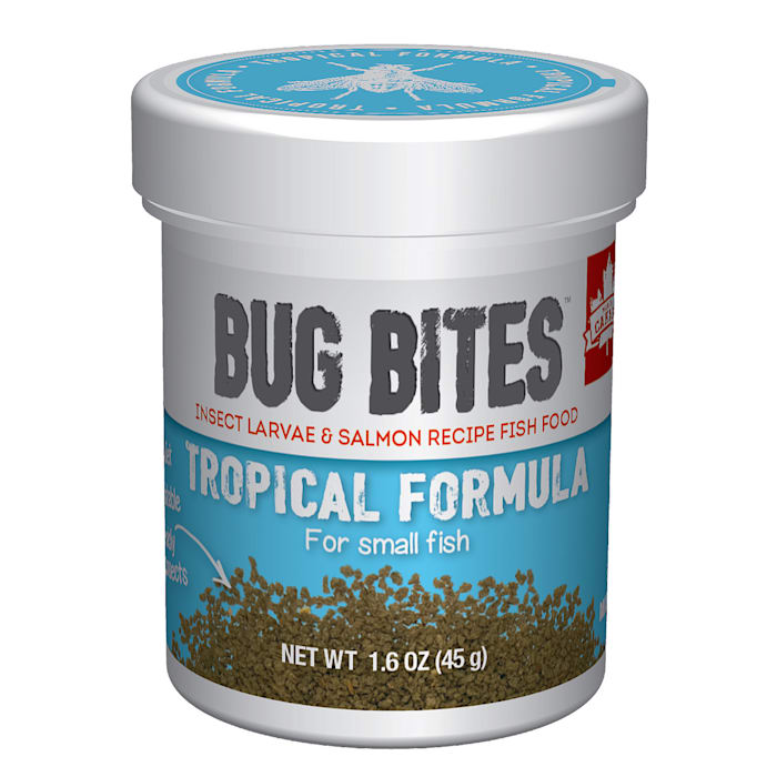 Fluval Bug Bites Tropical Formula Granules for Small Fish - 1.59 oz