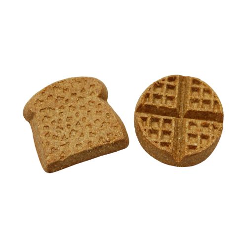 Howlin Goodies Blueberry Waffles & Toast Dog Treats - Bulk 10 lb