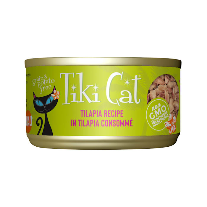 Tiki Cat Luau Tilapia Wet Cat Food, 2.8 oz.