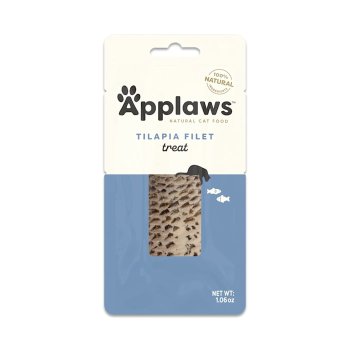 Applaws Natural Cat Treats - Whole Tilapia Loin, 1.06 oz - Single Ingredient, Healthy Snack