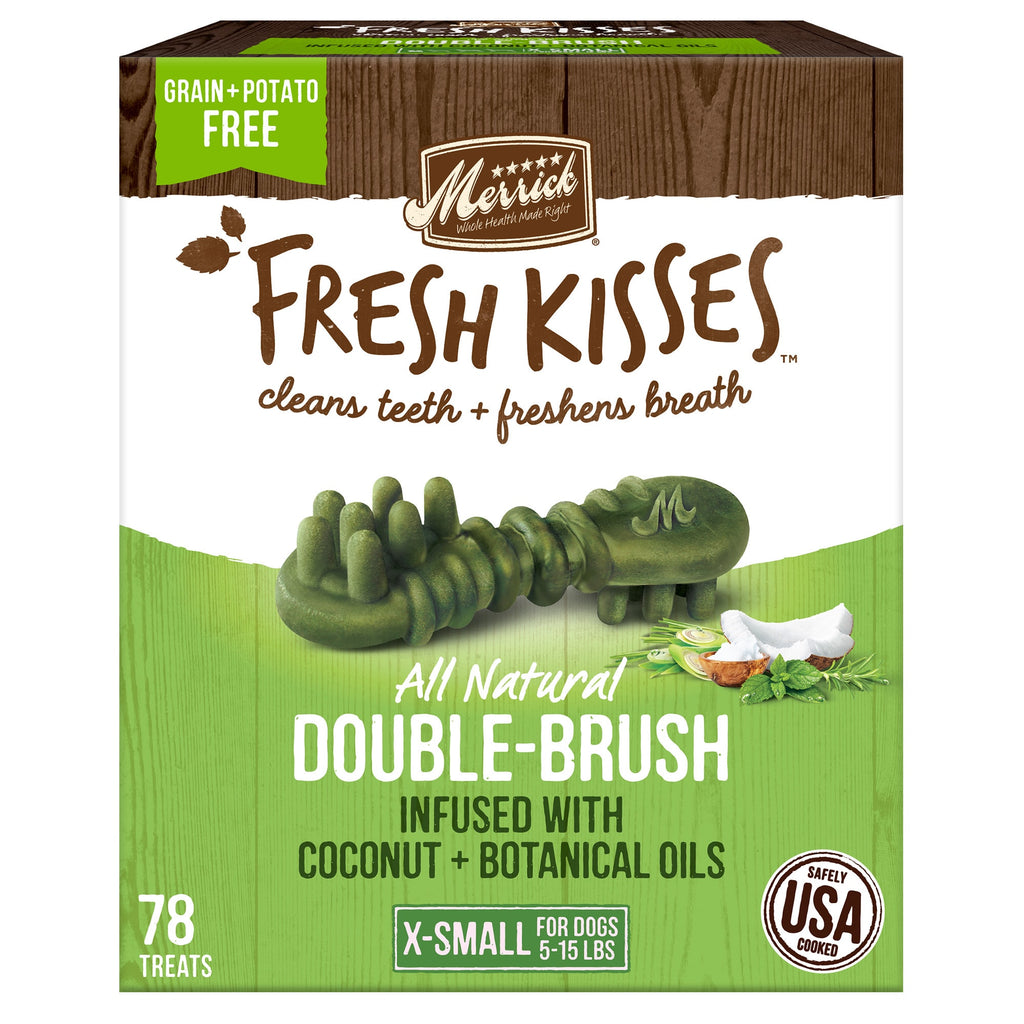 Merrick Fresh Kisses X-Small Dog Treats, Coconut & Botanical Oils, 78 Count