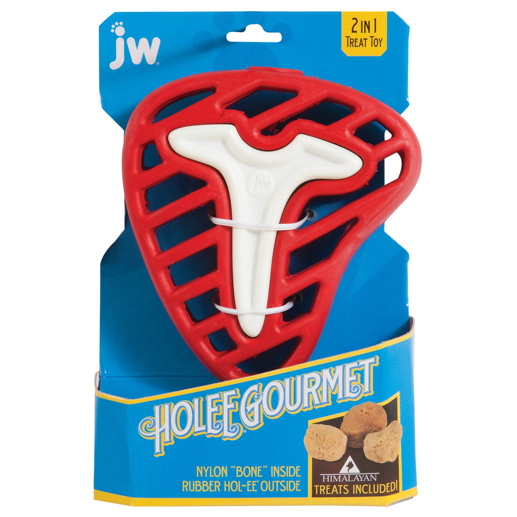 JW Hol-Ee Gourmet Dog Toy, Steak, Small