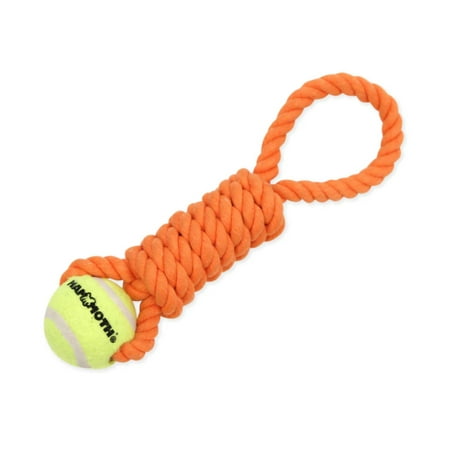 Mammoth Twister Pull Tug w/ Ball Dog Toy - Mini/Small, 10-11 inch Rope Tug for Dogs