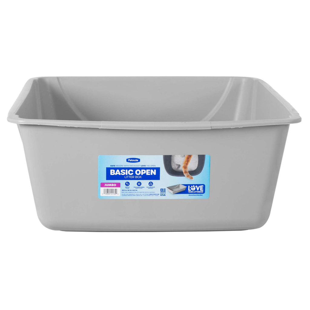 Petmate Jumbo Litter Pan - 22 x 16.5 x 6.5 Inches - Assorted Colors