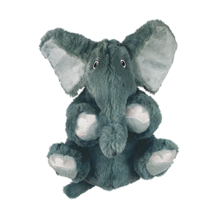 KONG Comfort Kiddos Elephant Dog Toy - Plush, X-Small, Removable Squeaker
