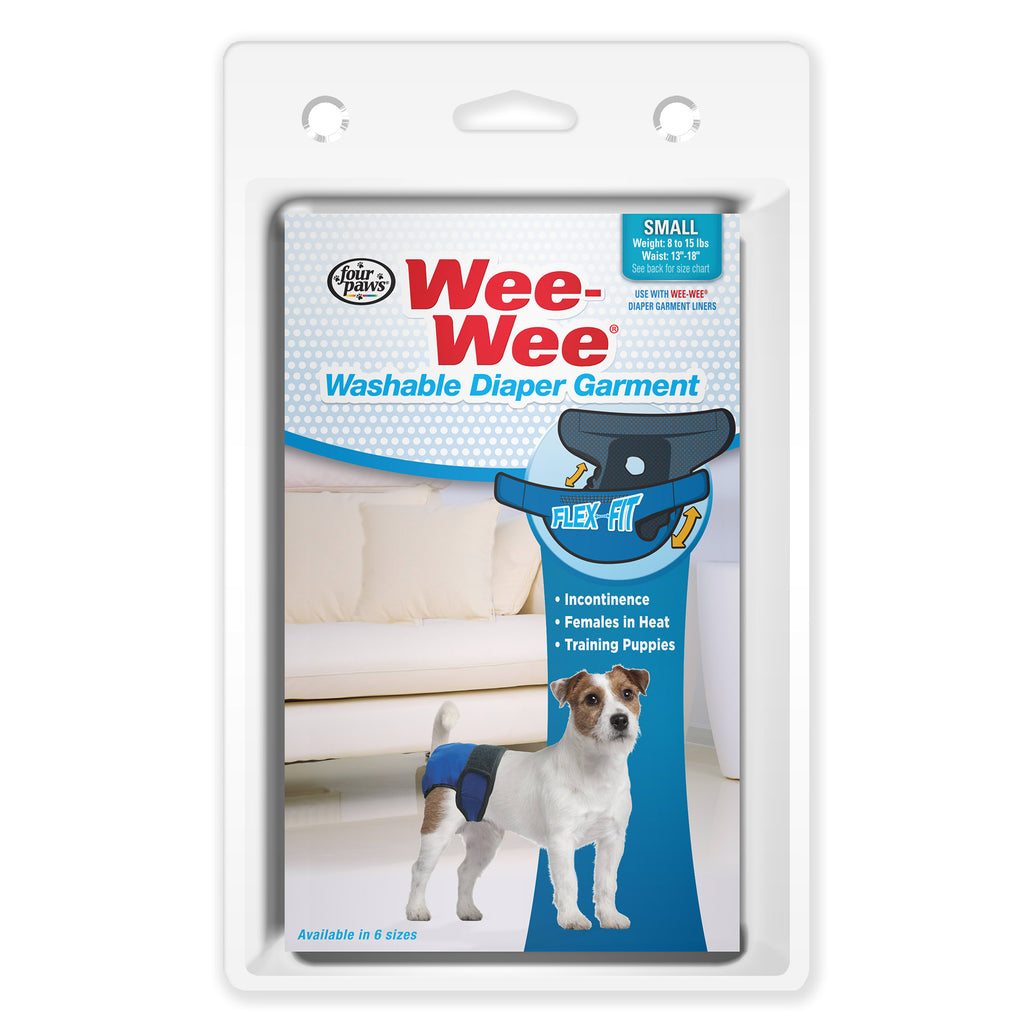 Four Paws Wee-Wee Washable Diaper Garment - Small - Dogs 8-15 lbs (13-18" Waist)