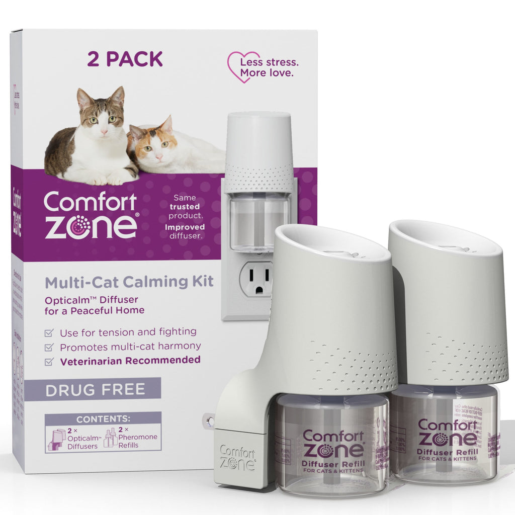 Comfort Zone MultiCat Calming Diffuser - 2 Diffusers & 2 Refills