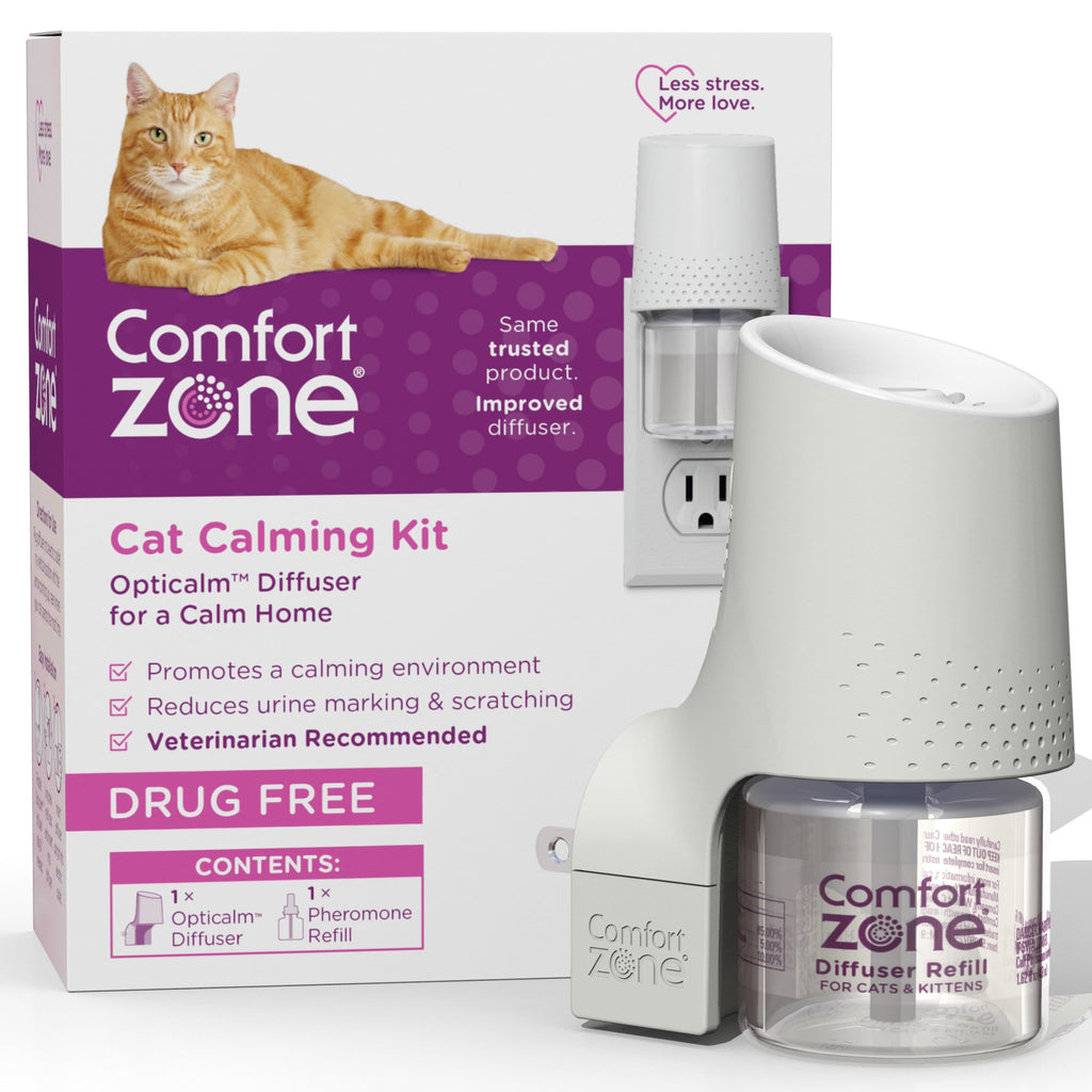 Comfort Zone Cat Calming Diffuser Kit - Pheromone Diffuser for Cats & Kittens