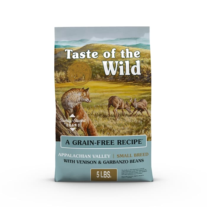 Taste of the Wild Appalachian Valley Small Breed Grain-Free Dry Dog Food, Venison, 5 lb Bag