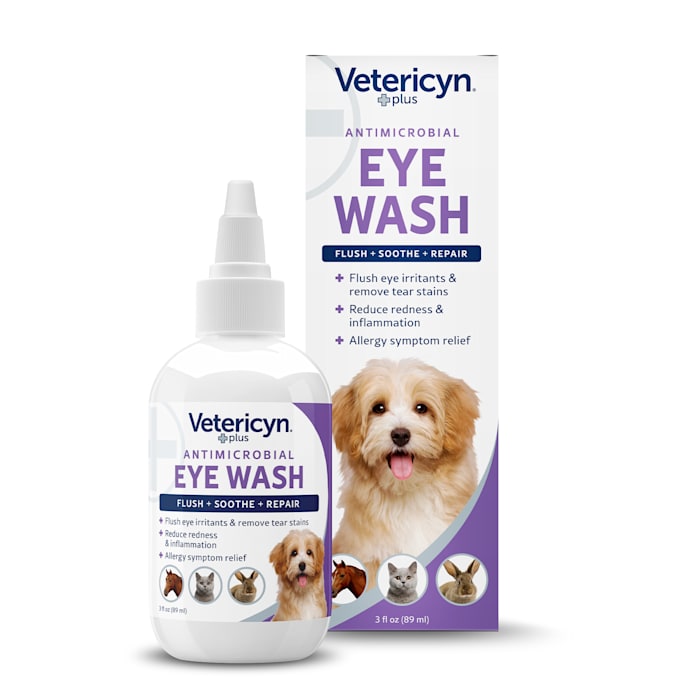 Vetericyn Plus Antimicrobial Eye Wash - 3 oz Bottle - For Dogs, Cats, and Horses