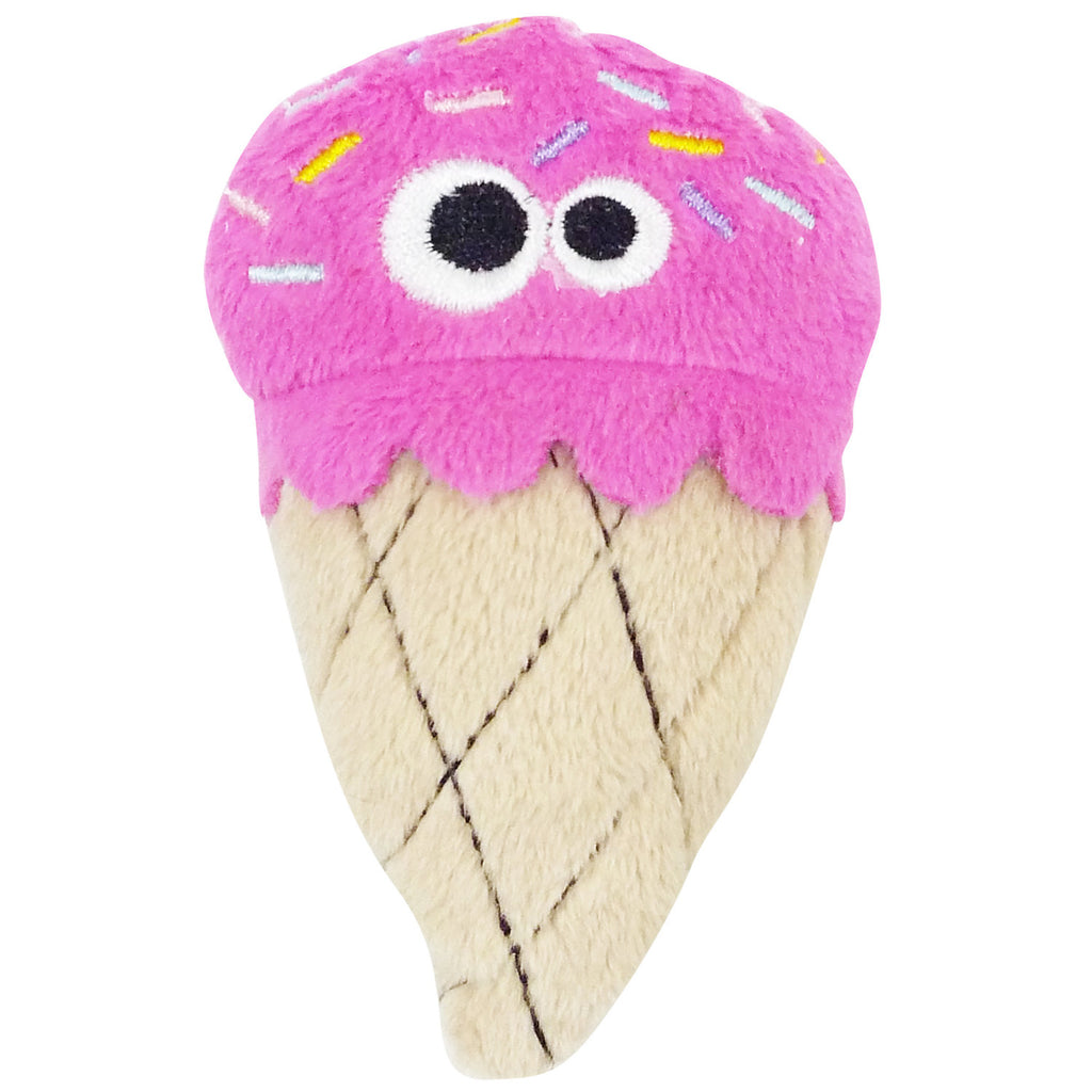 Mad Cat Strawpurry Ice Cream Cat Toy - Catnip & Silvervine Plush