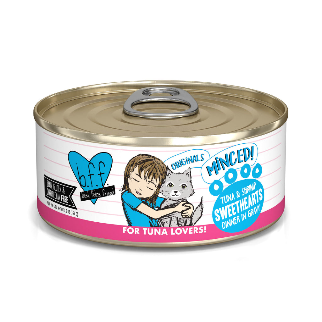 Weruva BFF Tuna & Shrimp Sweethearts Dinner in Gelée Wet Cat Food, 5.5 oz Can (24-Pack Available)