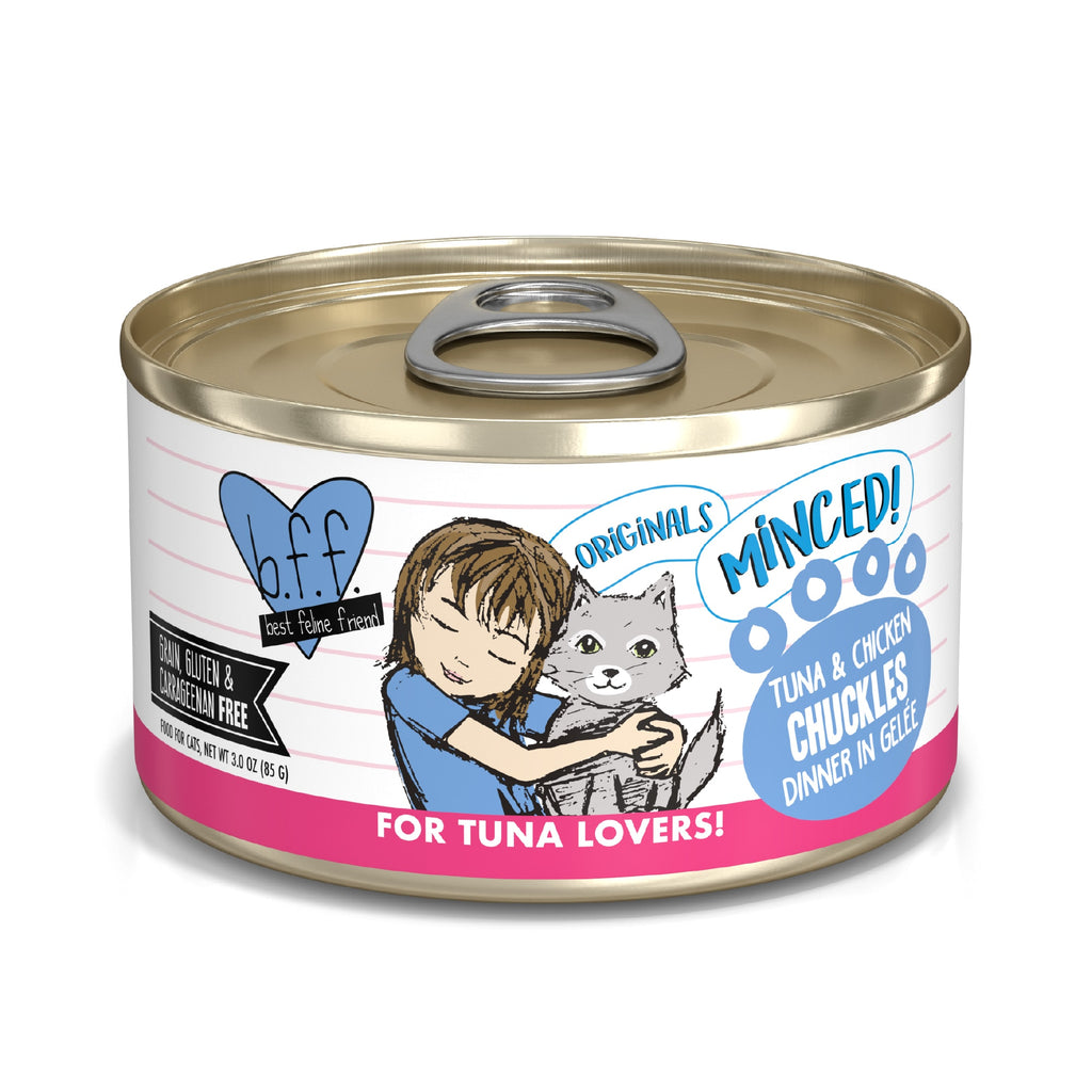 Weruva BFF Originals Chuckles Tuna & Chicken Dinner in Gelée Wet Cat Food, 3 oz Can
